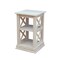 International Concepts Rectangle Hampton Accent Table Includes Shelves, 16 W, 16 L, 26 in H, Wood, Unfinished OT-70A - alternate 1
